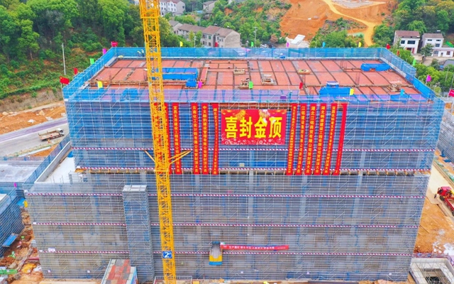 加速推進(jìn)！宜化楚星整體升級改造項目關(guān)鍵裝置主體結(jié)構(gòu)順利封頂